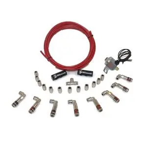 Snow Performance 1/8In Npt Female To 4An Male Low Profile Straight Nozzle Holder 1