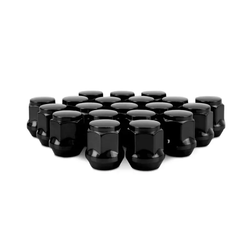 Mishimoto Steel Acorn Lug Nuts M12 X 1.5 - 20Pc Set - Black 2