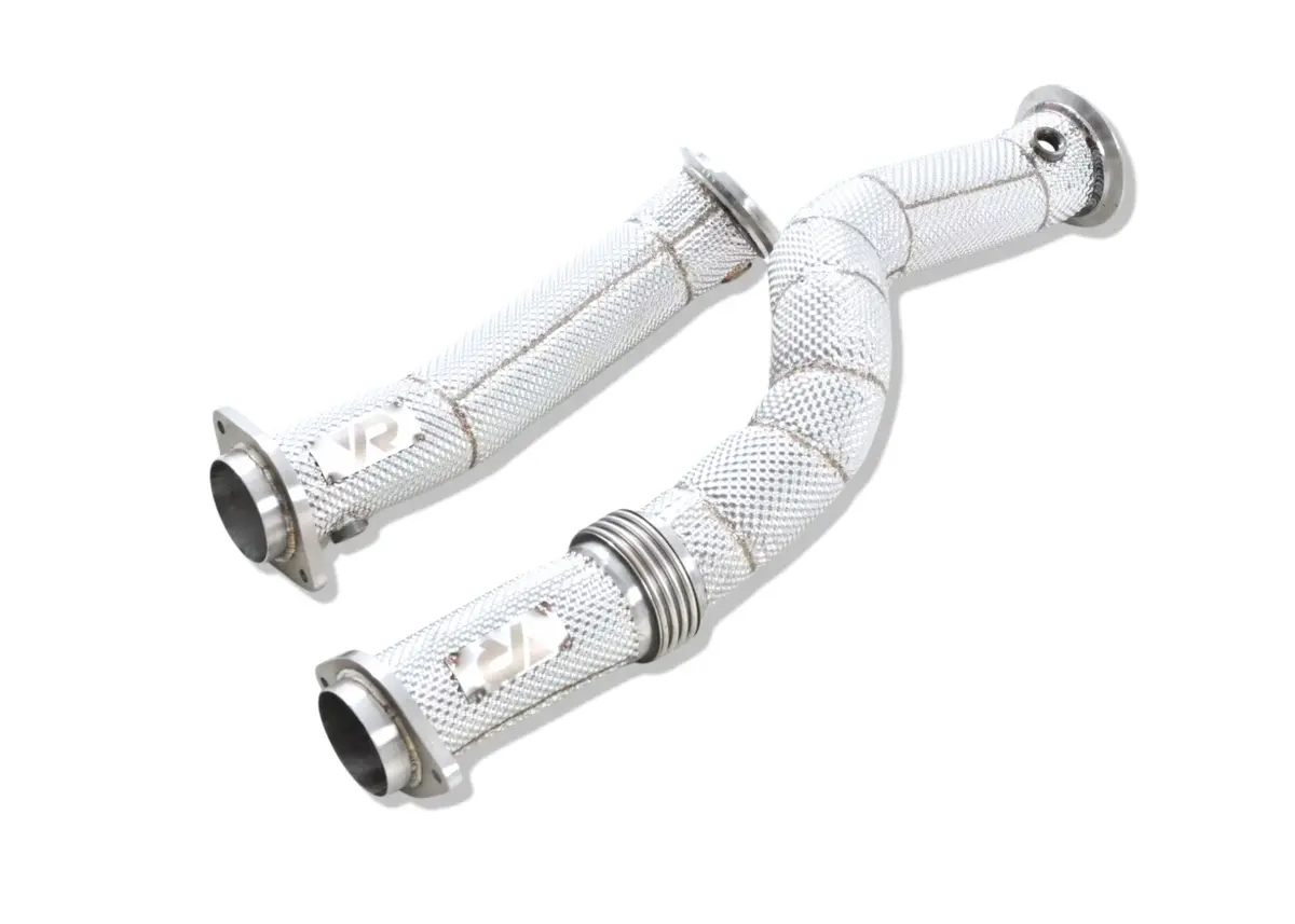 S58 3.5'' Maxflow Downpipes W/ Heatshield For G8x M3 M4 & G87 M2 - Yonristic Performance 1