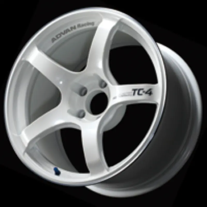 Advan Tc4 17X8.0 +38 5X114.3 Racing White Metallic And Ring Wheel 1