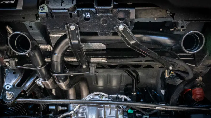 Borla 22-24 Ford Bronco Raptor V6 Turbo At 2Wd / 4Wd Atak Catback Exhaust W/ 4In Black Coated Tips 2