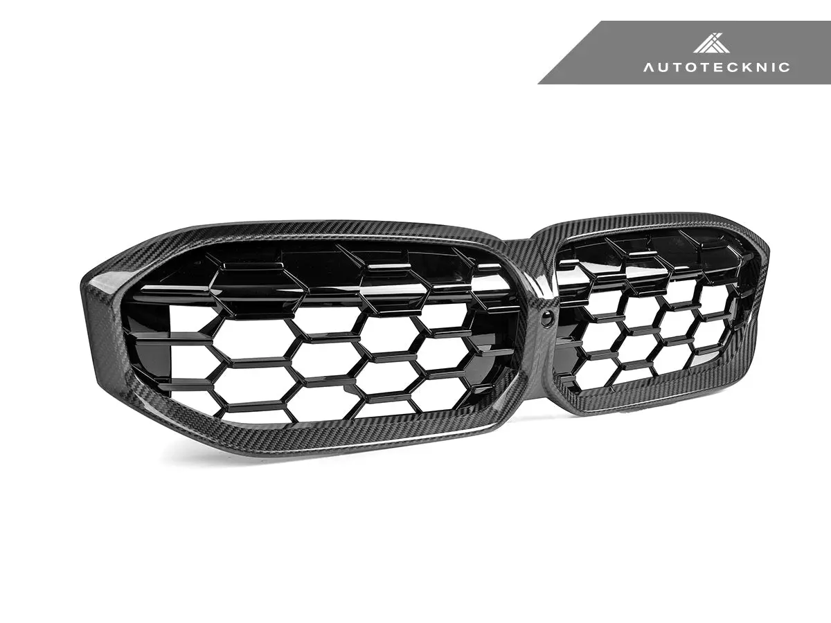 Autotecknic Dry Carbon Fiber Honeycomb Front Grille - G20 3-Series Lci 2