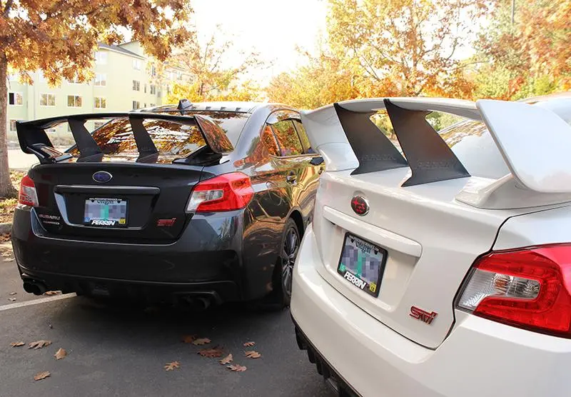Perrin 15-21 Subaru Sti Wing Stabilizer - Black 2