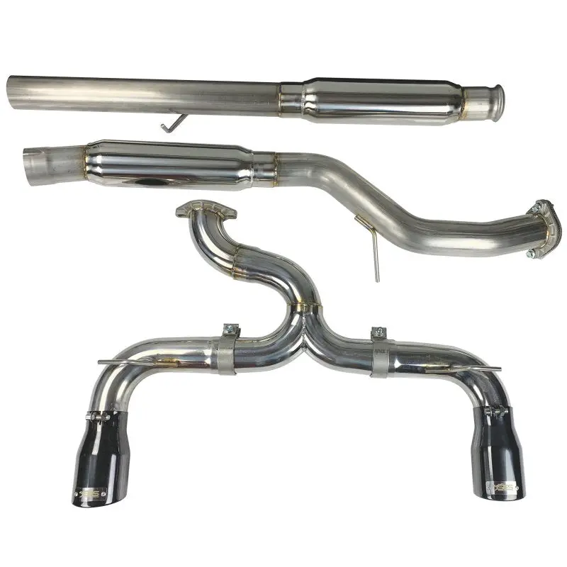 Injen 16-18 Ford Focus Rs 3In Cat-Back Stainless Steel Exhaust W/ 4In Black Chrome Tips 2