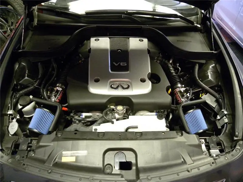 Injen 12 Infiniti G25 2.5L V6 Dual Polished Short Ram Intake W/ Mr Technology 1
