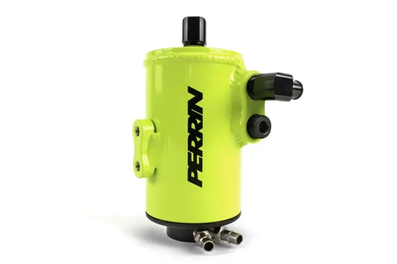 Perrin 02-14 Subaru Wrx / 04-21 Sti / 05-09 Lgt & Obxt (W/Fmic Only) Air Oil Separator - Neon Yel. 1