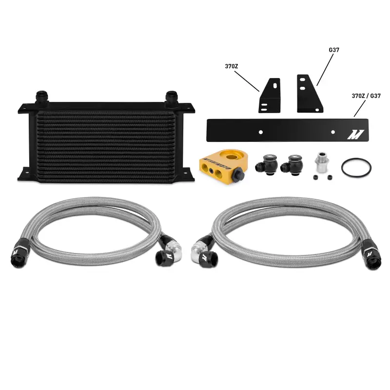 Mishimoto 09-12 Nissan 370Z / 08-12 Infiniti G37 (Coupe Only) Thermostatic Oil Cooler Kit 1