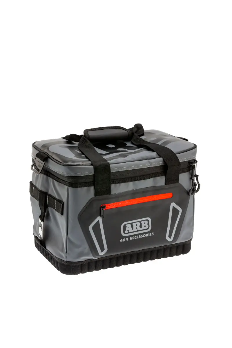 Arb Cooler Bag Charcoal W/ Red Highlights 15In L X 11In W X 9In H Holds 22 Cans 1