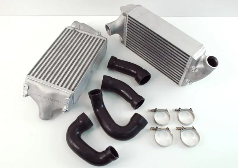 Awe Tuning 997Tt/Gt2 Performance Intercoolers - Black Hoses 1