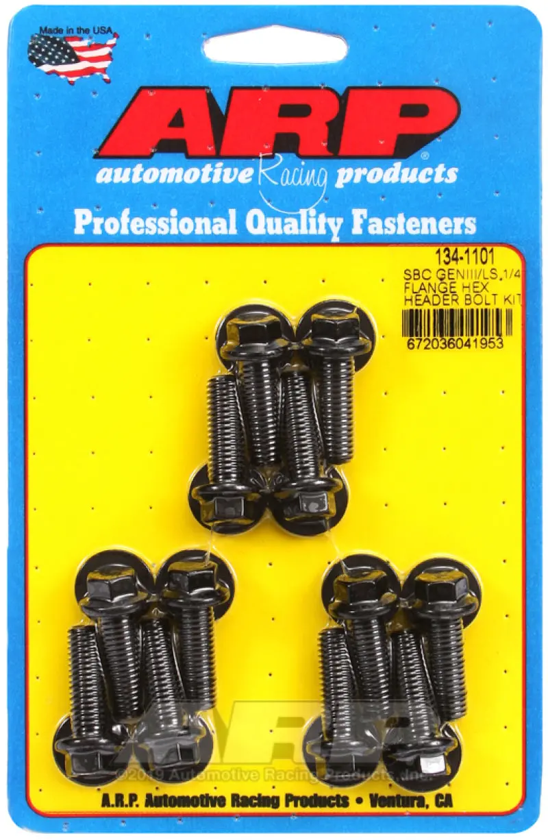 Arp Chevy Ls 1/4In Flange Hex Header Bolt Kit 1