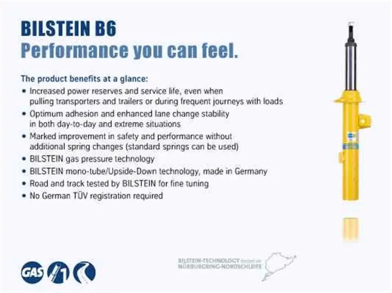 Bilstein B6 (Hd) Series 95-97 Freightliner Oshkosh X-Line 46Mm Front Monotube Shock Absorber 1