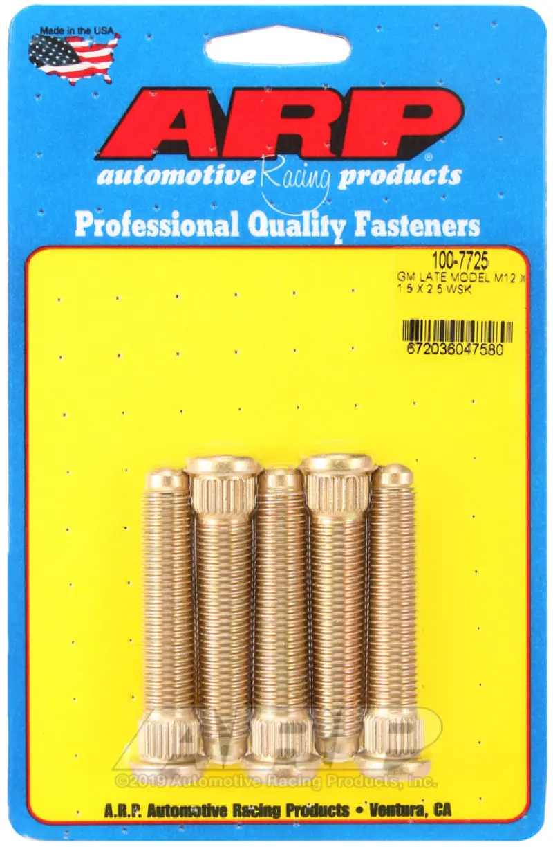 Arp Late Model Gm M12x1.50Inx2.50In Wheel Stud Kit 1