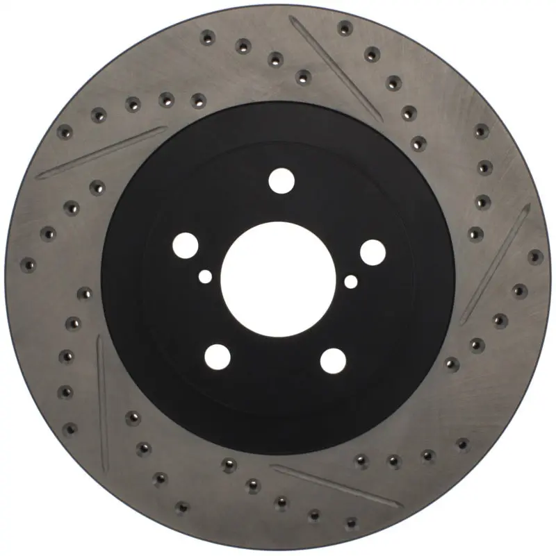 Stoptech 02-10 Subaru Wrx Slotted & Drilled Right Front Rotor (Exc. Sti) 1