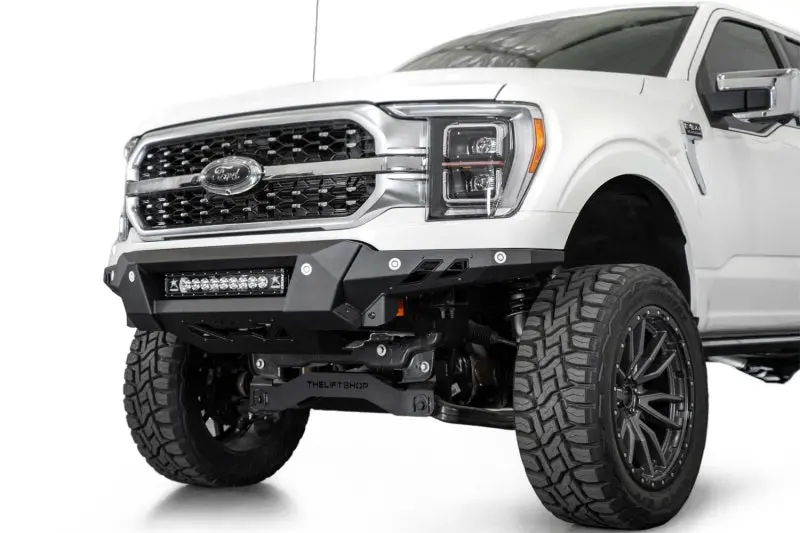 Addictive Desert Designs2021+ Ford F150 Black Label Front Bumper 1