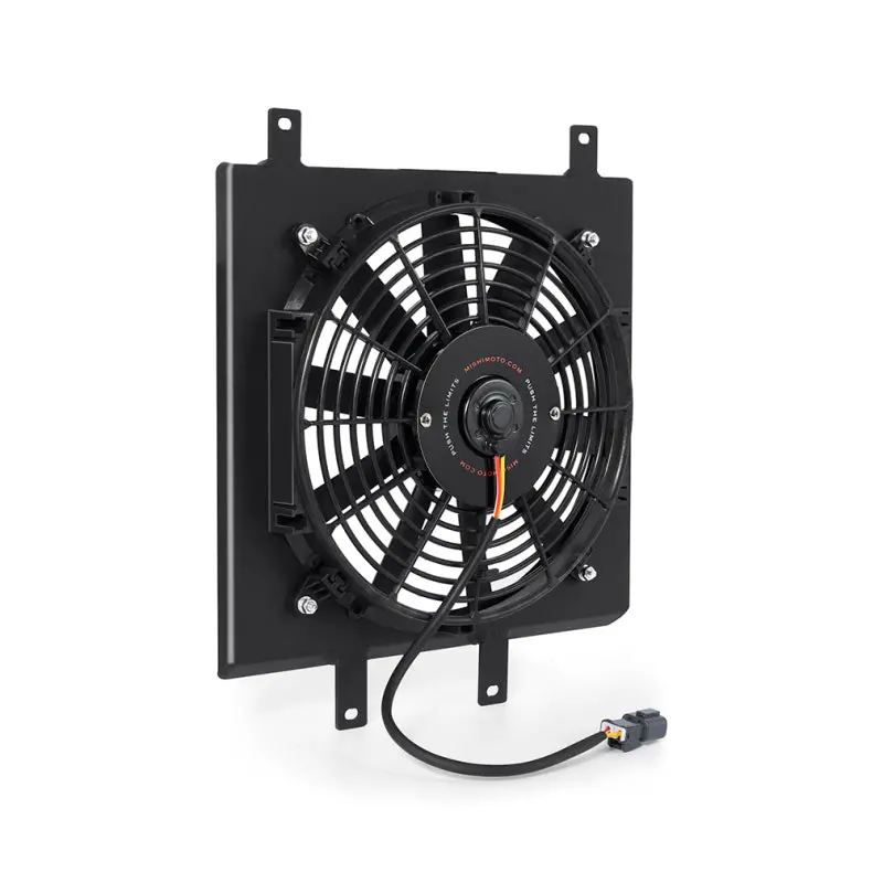 Mishimoto 92-00 Honda Civic Aluminum Fan Shroud Black 2