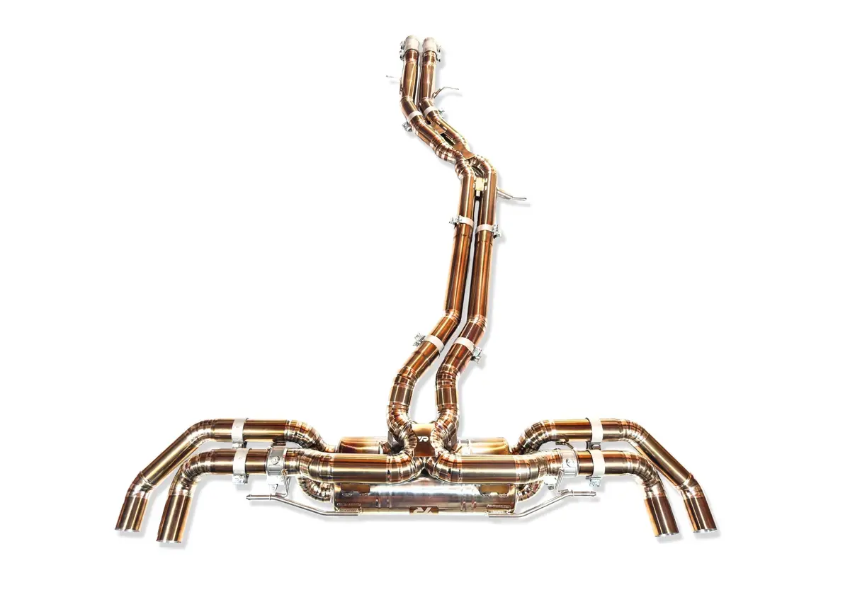 Yonristic Audi Rsq8 Exhaust Vanta Edition Valved Catback Doulbe X-Pipe 3'' 1