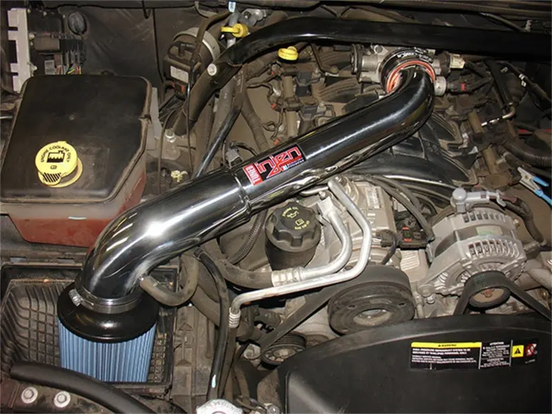 Injen 05-07 Jeep Grand Cherokee Wk 4.7L V8 Wrinkle Black Tuned Air Intake W/ Mr Tech 1