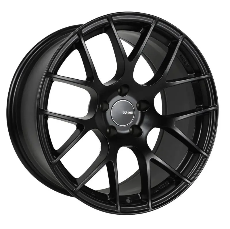 Enkei Raijin 19X9.5 35Mm Offset 5X120 Bolt Pattern 72.6 Hub Bore Black Wheel 1