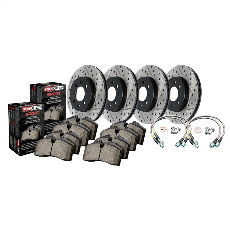 Sport Axle Pack, Drilled & Slotted, 4 Wheel 2