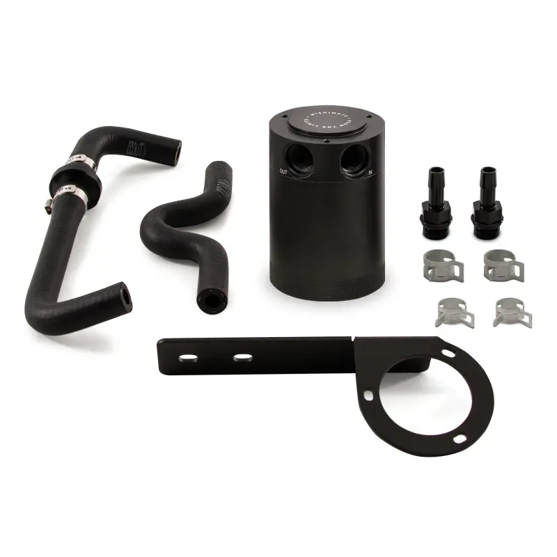Mishimoto 2017+ Honda Civic Type R Baffled Oil Catch Can Kit - Black 1