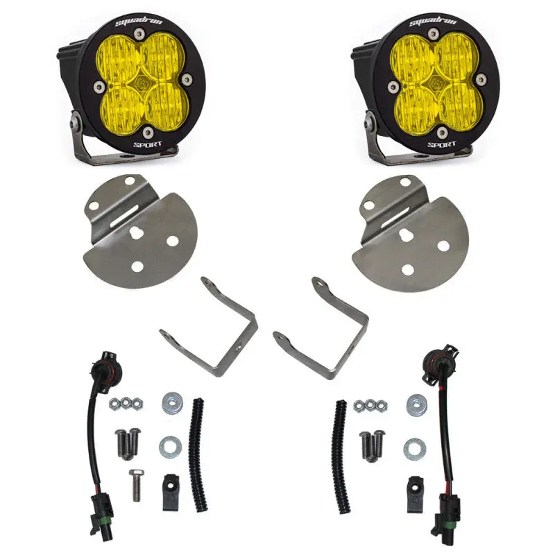 Baja Designs 15-19 Chevrolet Colorado / Silverado 2500Hd/3500Hd Squadron Sport Fog Pocket Kit 2