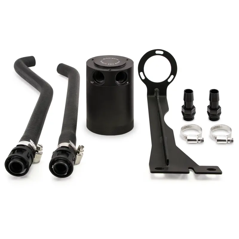 Mishimoto 2014+ Ford Fiesta St Baffled Oil Catch Can Kit - Black 1