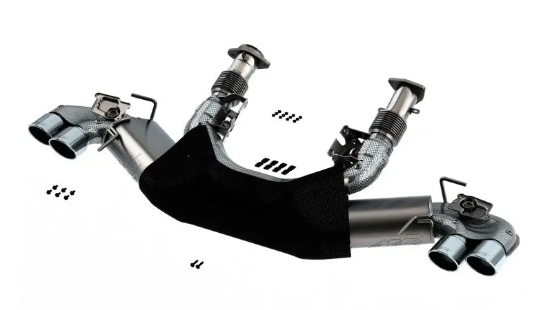 Borla 2020 Chevrolet Corvette C8 6.2L Atak 3In Exhaust System Dual Round A/C Tips 4Inx 4.75In 2