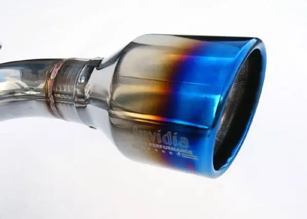 Invidia Subaru Brz / Scion Frs Q300 W/ Rolled Titanium Tips Cat- Back Exhaust (Blue Edge) 2