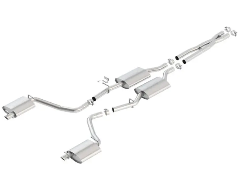 Borla 15-16 Dodge Charger 3.6L V6 S-Type Cat Back Exhaust (Uses Factory Valence) 1