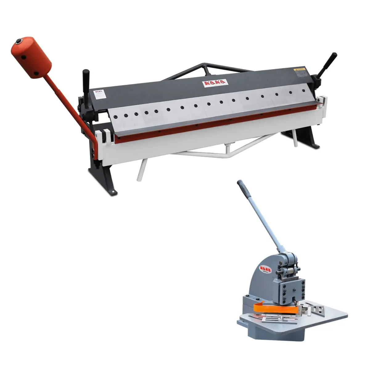 Pack Sale! Manual Pan Brake W-4816Z & Hn-4 Sheet Metal Corner Notcher, Metalworking Equipment 1