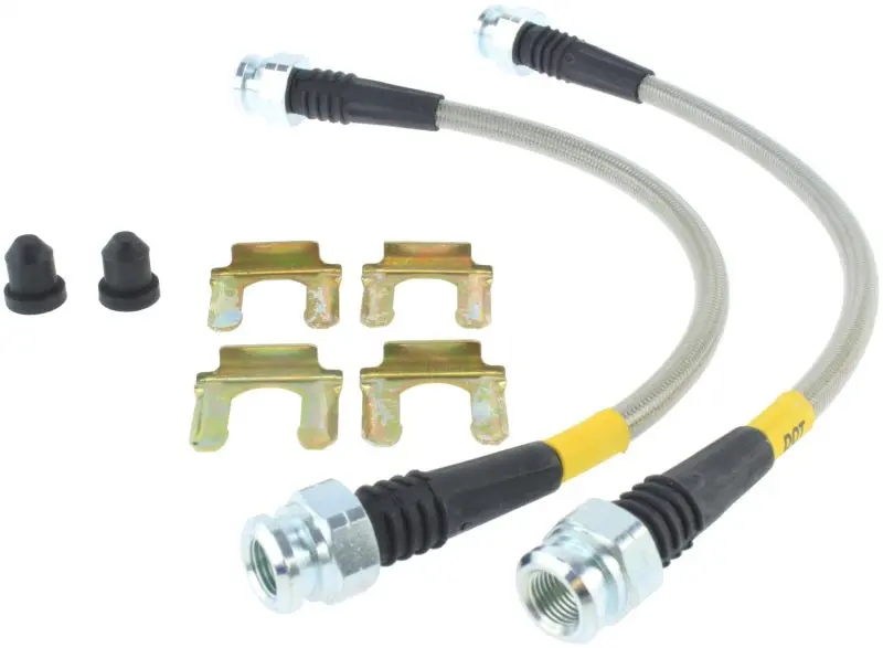 Stoptech 12-16 Ford Fiesta Stainless Steel Rear Brake Lines 1