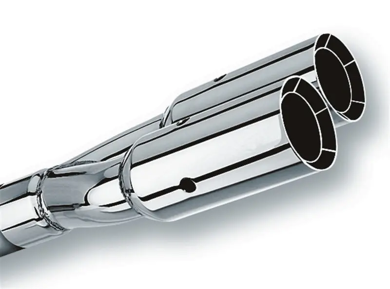 Borla Universal Polished Tip Dual Round Intercooled (Inlet 2 1/2In. Outlet 3In) *No Returns* 1