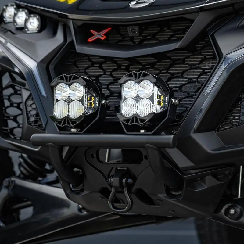 Baja Designs 2024+ Can-Am Maverick R Lp4 Push Bar Bumper Kit - Clear 1