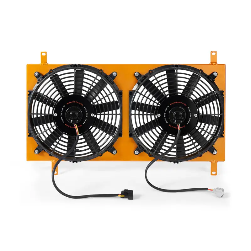 Mishimoto 90-97 Mazda Miata Aluminum Fan Shroud Gold 1