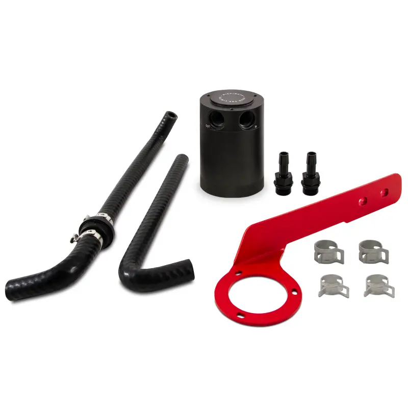 Mishimoto 2018+ Honda Accord 2.0T Baffled Oil Catch Can Pcv Side - Red 1