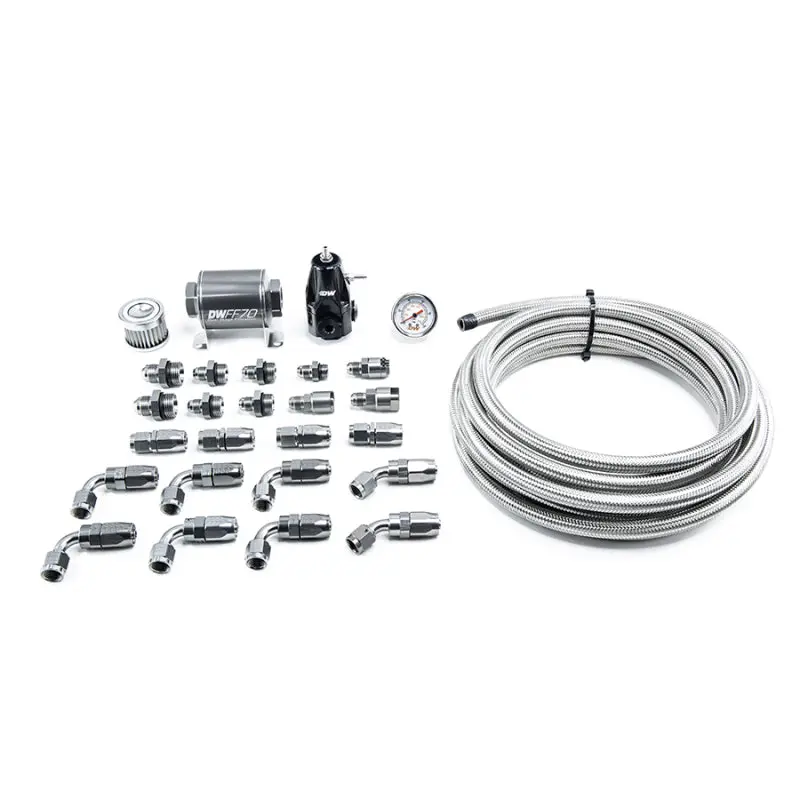 Deatschwerks 01-15 Honda Civic Dw400 Pump Module Return Plumbing Kit W/Cpe Fuel Lines 1
