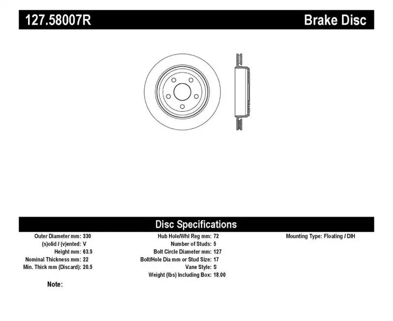 Stoptech Slotted & Drilled Sport Brake Rotor 11-17 Jeep Grand Cherokee (Excludes Srt8) 1