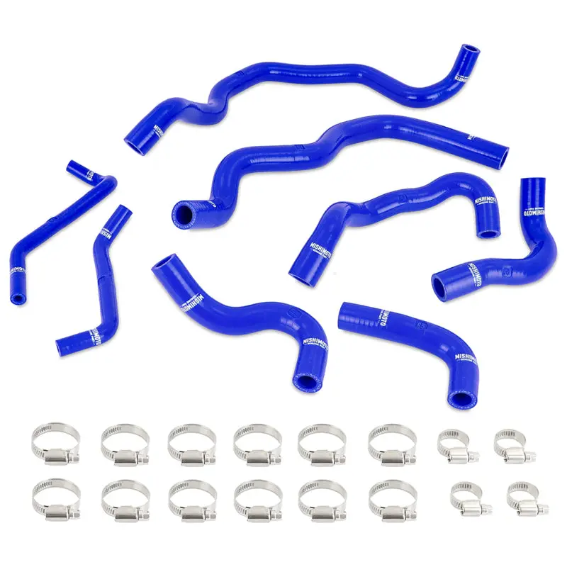 Mishimoto 2016+ Infiniti Q50/Q60 3.0T Ancillary Coolant Hose Kit - Blue 1