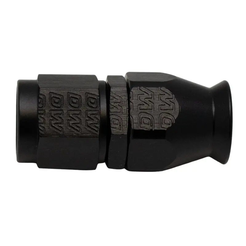 Deatschwerks 6An Female Swivel Straight Hose End Ptfe (Incl 1 Olive Insert) - Anodized Matte Black 1