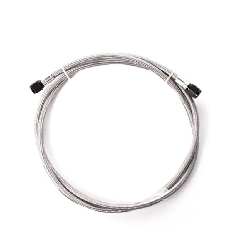 Snow Performance 2Ft Stainless Steel Braided Line (Black) W/ 4An Fittings 1