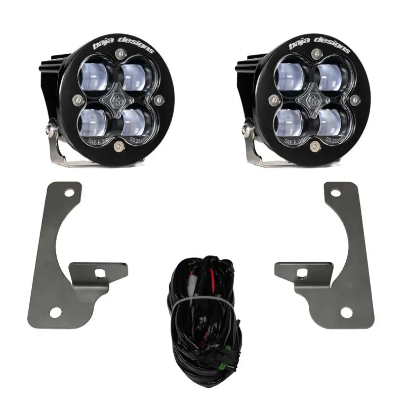 Baja Designs 07-18 Wrangler Jk W/Premium Oe Bumper Squadron R Sae Fog Pocket Kit 1