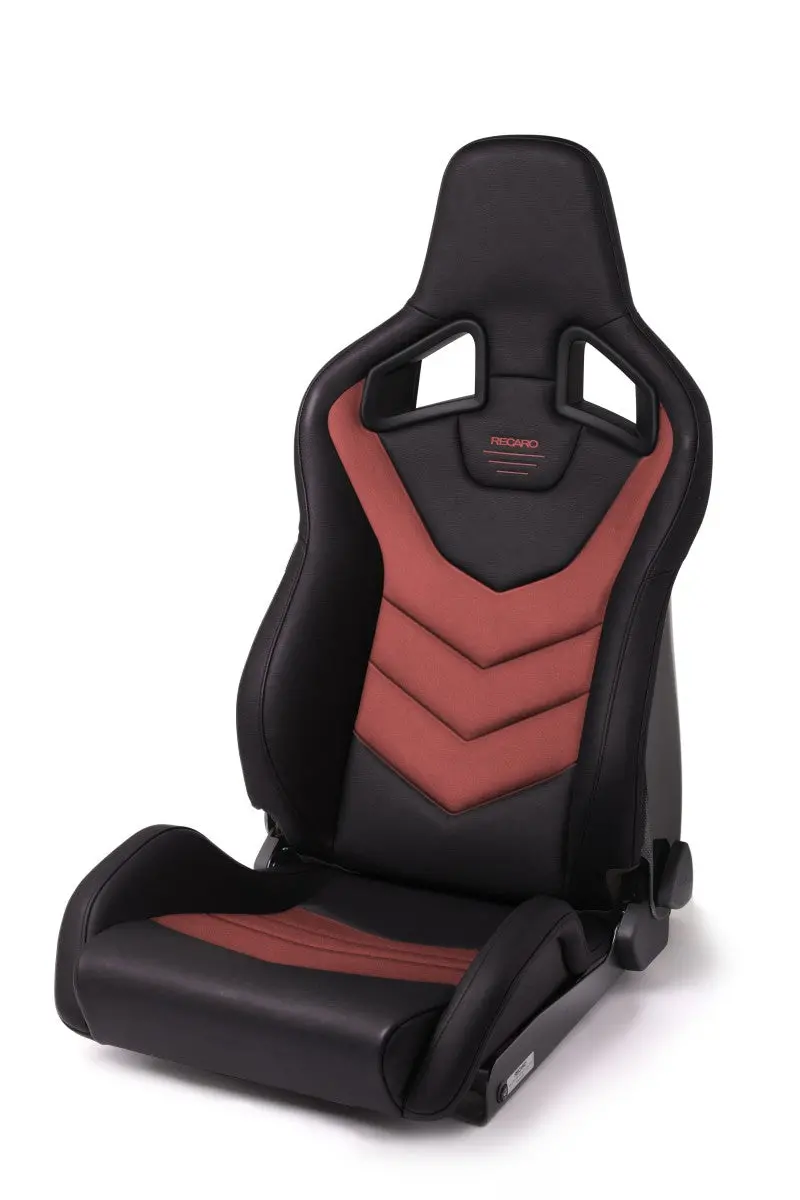 Recaro Sportster Gt Passenger Seat - Black Vinyl/Red Suede 1