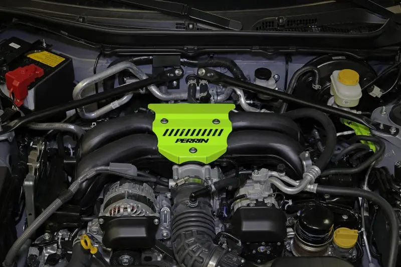 Perrin 22-25 Subaru Brz / Toyota Gr86 Engine Cover - Neon Yellow 1