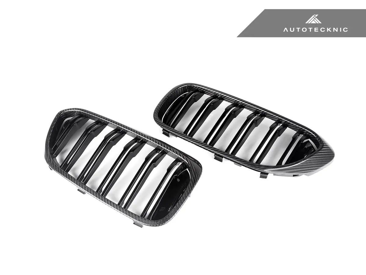 Autotecknic Carbon Fiber Front Grille Set - G30 5-Series Pre-Lci 2