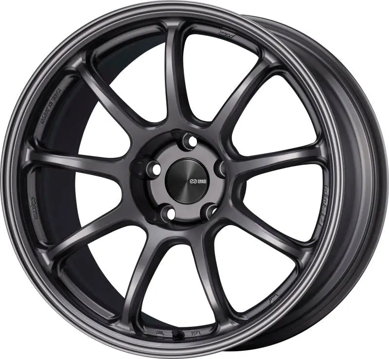 Enkei Pf09 18X9.5 5X114.3 27Mm Offset 75Mm Bore Dark Silver Wheel 1