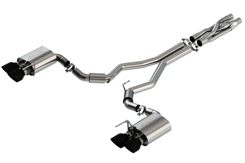 Borla 2020 Ford Gt500 5.2L At 3In Atak Catback Exhaust W/ Black Chrome Tips 1