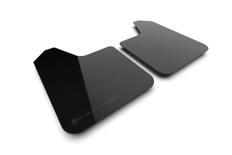 Rally Armor Universal Ur Black Mud Flap W/ Metallic Black Logo - Pair 1