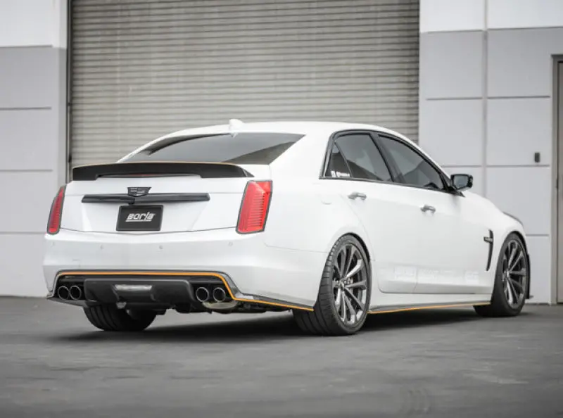 Borla 16-18 Cadillac Cts-V 6.2L V8 2.75In Diameter S Type Catback Exhaust W/ Valves Black Chrome Tip 2