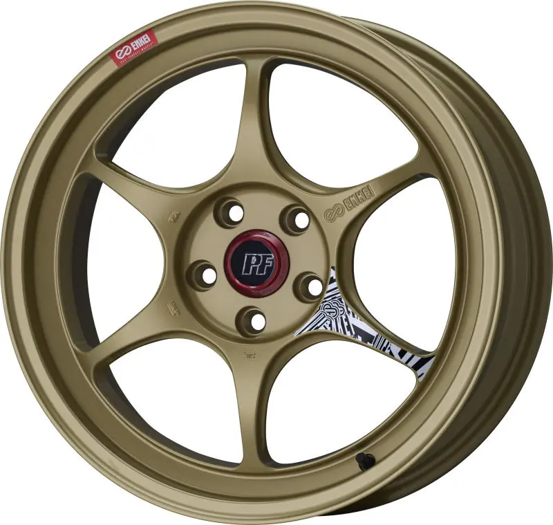 Enkei Pf06 18X9.5 5X114.3 27Mm Offset 75Mm Bore Gold 1