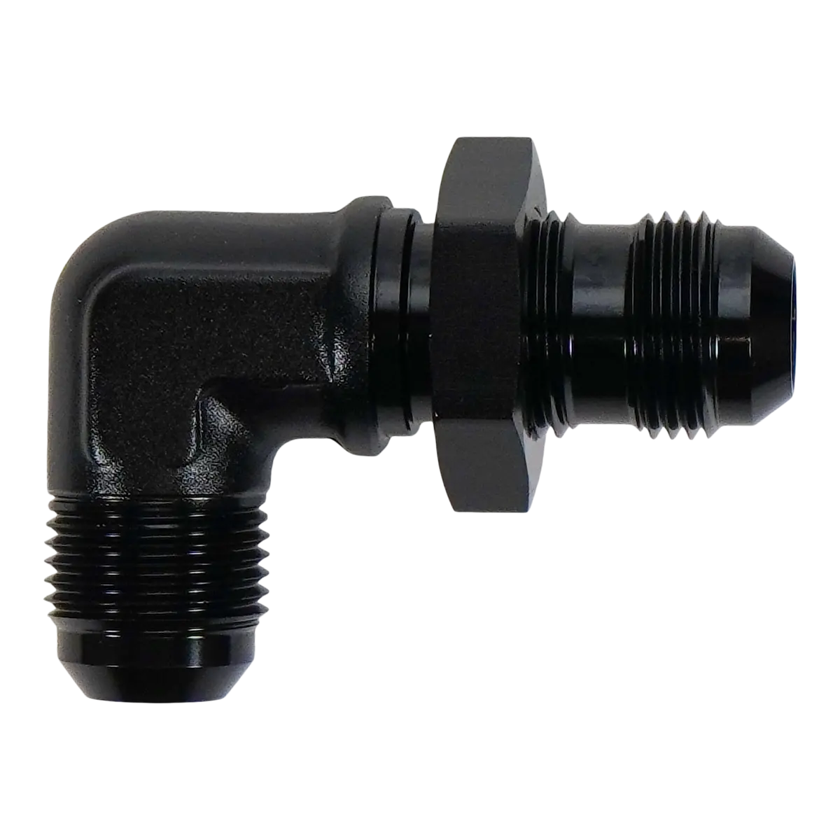 Deatschwerks 10An Male Flare Bulkhead 90-Degree (With Nut) 1